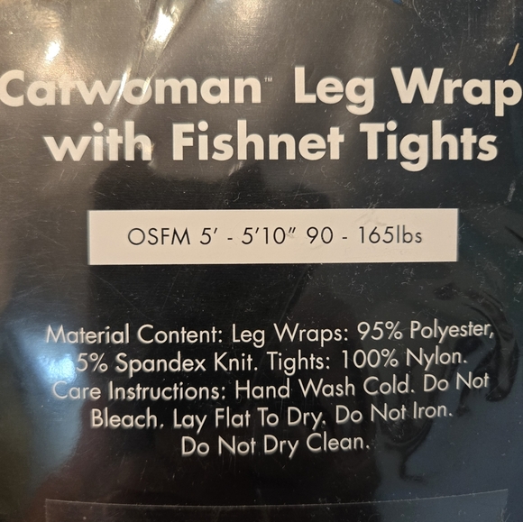 Halloween costume leg wraps and fishnet tights. New. Never opened. - Picture 5 of 6